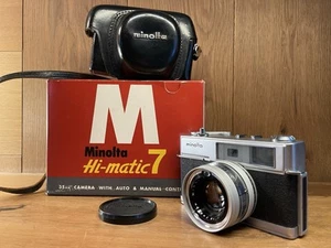 *READ : Full Work : Near Mint in Box* Minolta Hi-Matic 7 Rangefinder Film Camera - Picture 1 of 20