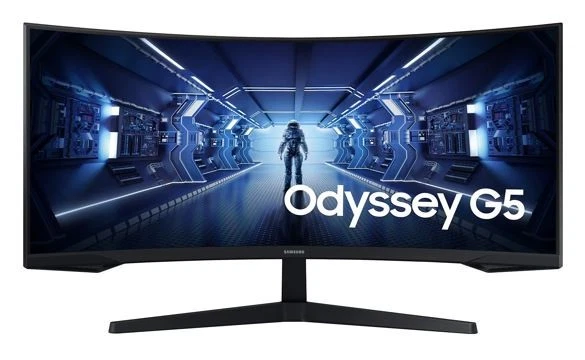 Samsung 34' Odyssey G55T WQHD Curved 3440x1440 21:9 1000R 165Hz 1ms 250 cd/ F... - Image 1 of 1