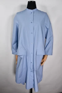 COS Camicia Vestito Oversize Donna Blu Tasche Tg M - Foto 1 di 9