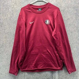 Florida State Seminoles Felpa Uomo Pullover Piccolo Leggera Nike Maglia Rosso - Foto 1 di 11