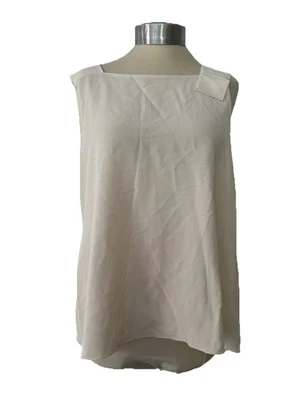 Nicole Farhi с белой слоновой кости шелковая смесь камзол топ / блузка M Великобритании 12-14 - Изображение 1 из 4