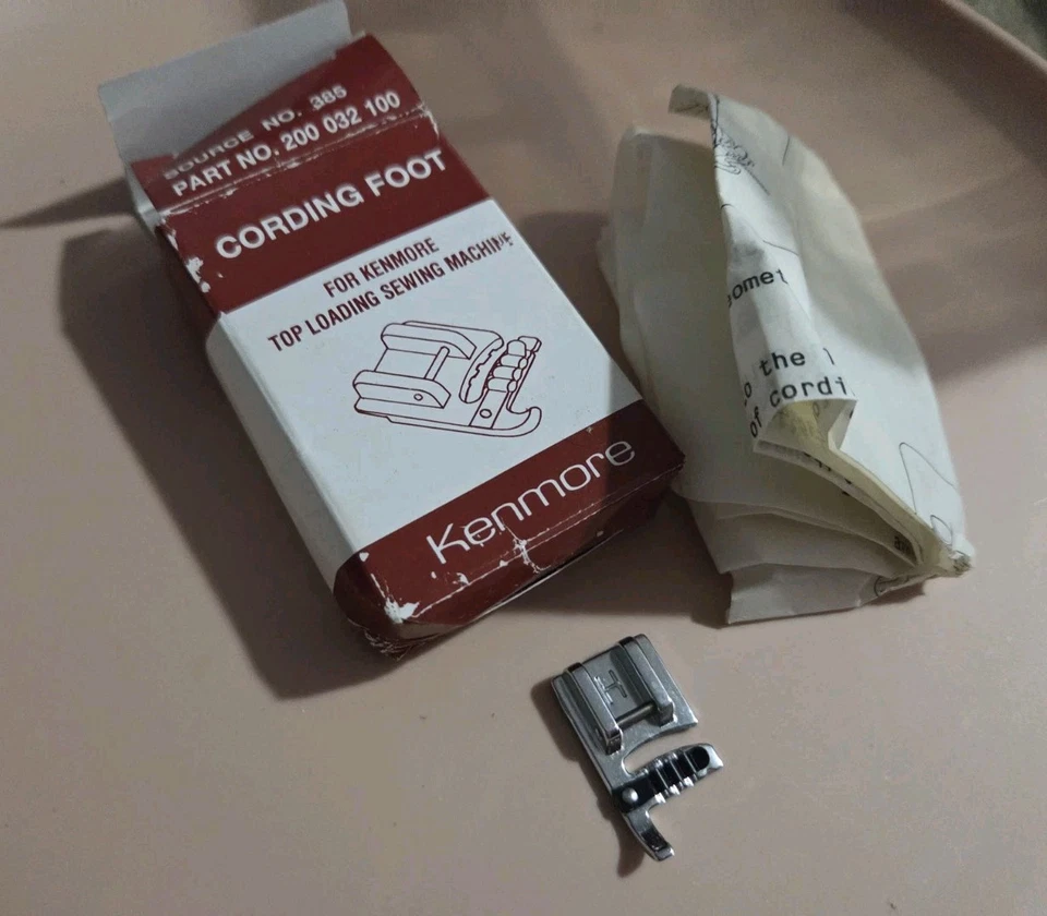 KENMORE Pé de Cordão Snap On Máquina de Costura Acessório Peça Kenmore Original  - Imagem 1 de 1