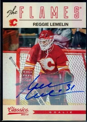 2012-13 Classics Signatures Autographs #94 Reggie Lemelin - Image 1 of 2