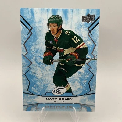 2022-23 Upper Deck Ice Blue Rookie Matt Boldy Wild #106 - Image 1 of 2