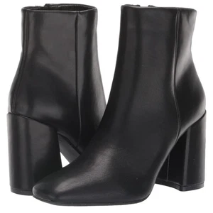 Steven Madden Mädchen Blockabsatz Kunstleder schwarz Stiefeletten Größe 8,5 Whimsigoth - Bild 1 von 5