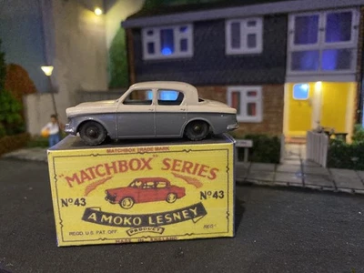 Lesney "Matchbox" Series No43A, Hillman Minx, 1957 Grey & Cream, EX-Cond - Boxed - Image 1 of 4