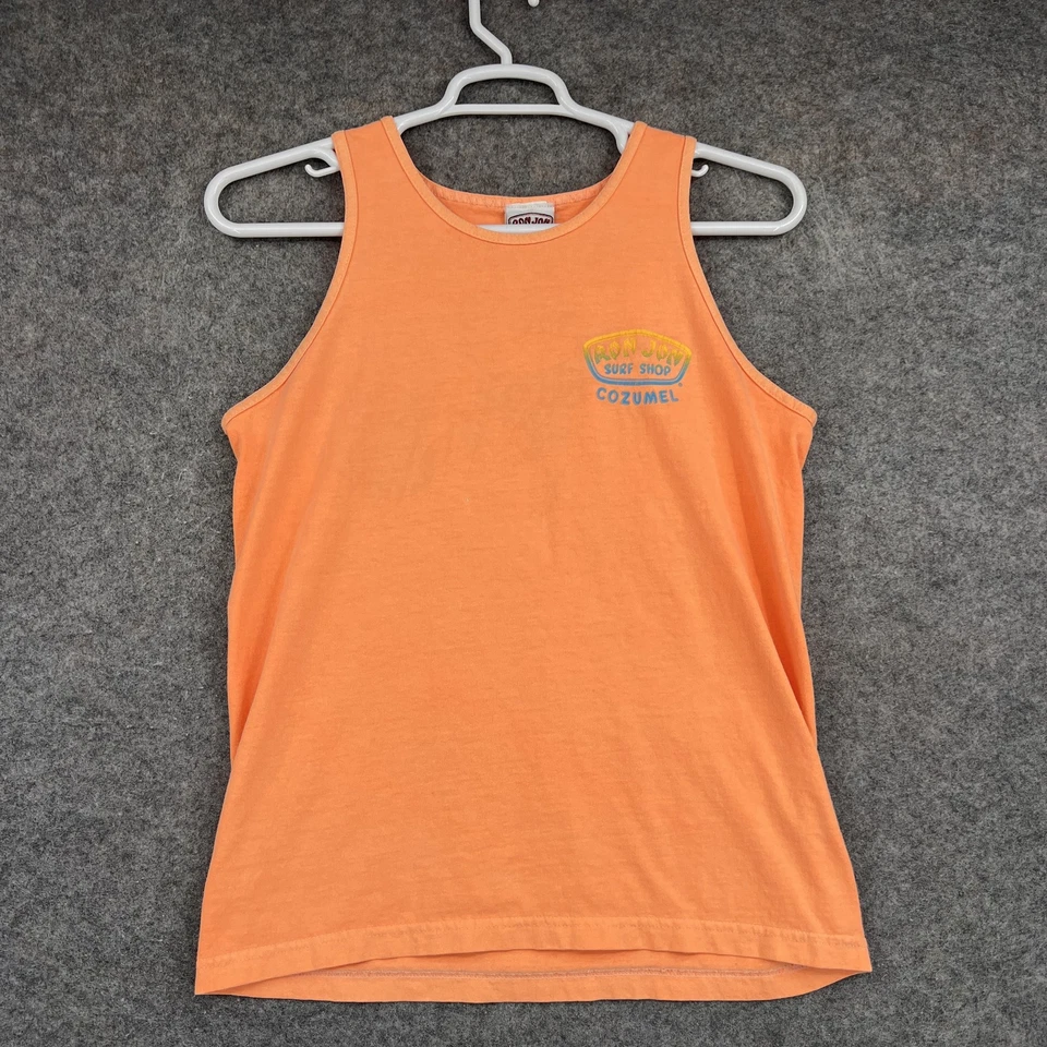 Ron Jon Surf Shop Shirt Womens Medium Orange Cozumel Tank Top Beach Souvenir - Image 1 of 4