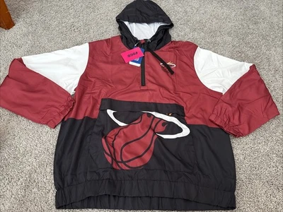 Chaqueta cortavientos con capucha para hombre marca FOCO Miami Heat talla grande NBA nueva con etiquetas Foto 1 de 4