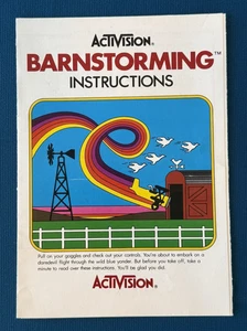 Vintage 1982 Activision Barnstorming Videospiel nur Anleitung Atari 2600 - Bild 1 von 3