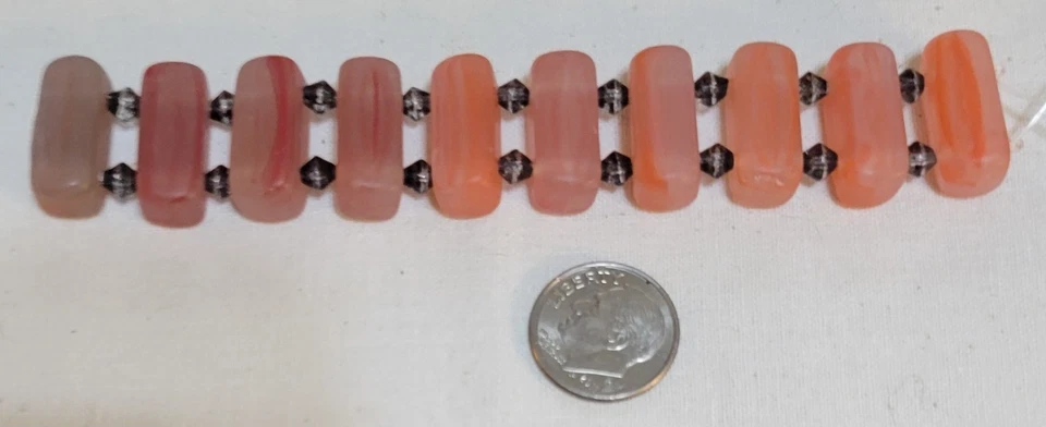 L199 20mm Preciosa glass rectangle beads. will combine to save on shipping  - Image 1 of 1