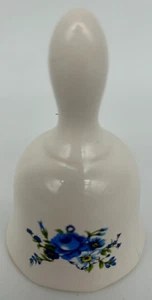 Campanella blu floreale 3,5" ~ Campanella decorativa in porcellana - Foto 1 di 8