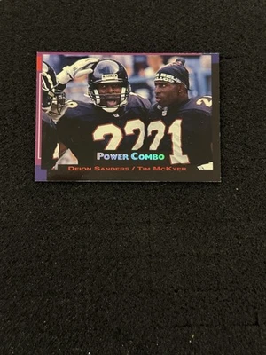 1993 Power Combos #4 Deion Sanders/Tim McKyer Falcons Atlanta Falcons - Image 1 of 2