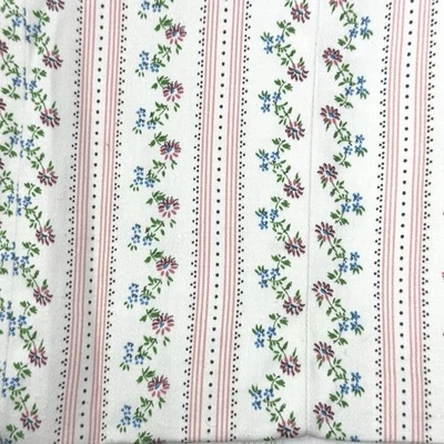 "Fundas de almohada de algodón floral a rayas rosa de colección hechas a mano casa de campo Shabby Chic 24x14""" Foto 1 de 4