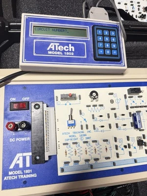 ATECH MODEL 1801 TRAINER, 1802 keypad, BOARDS, 1020A, 1010A, 1830, 1840 HEX - Image 1 of 4