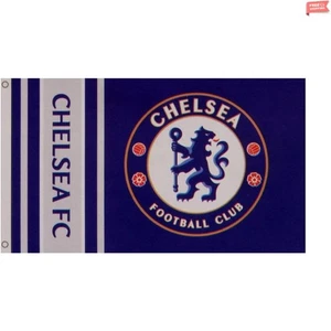 Offizielle Chelsea FC 5 Fuß x 3 Fuß blaue Flagge mit Metallösen - perfekt für Gärten - Bild 1 von 4