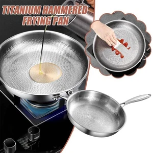 Titanium Hammered Pan Pro, 2025 Padella antiaderente antigraffio ultra resistente - Foto 1 di 19