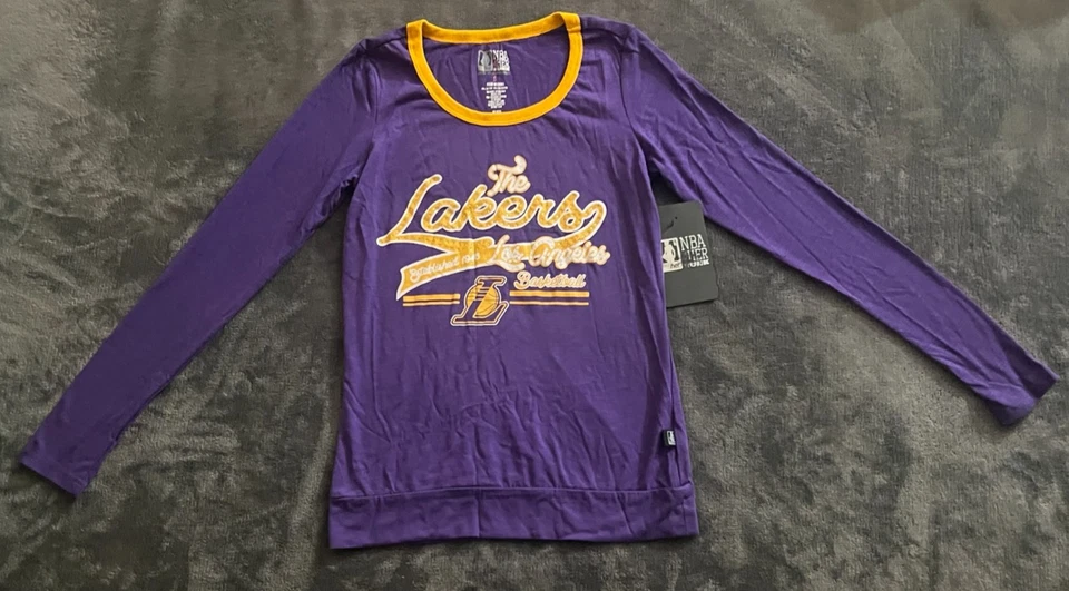 NBA FOR HER BY UNK LOS ANGELES LAKERS RHINESTONES  NEW T-Shirt  SZ Small - Image 1 of 4