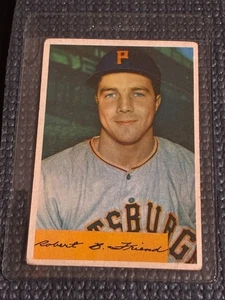 Bowman Bob Friend #43 1954 - en muy buen estado - esquinas suaves sin pliegues - Imagen 1 de 2