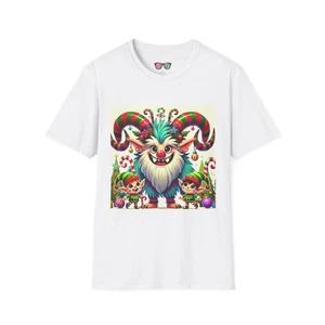 Winter Krampus Unisex T-Shirt, Holiday Graphic Tee, Festive Christmas Shirt, - Picture 1 of 29