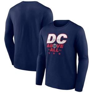 Camiseta de manga larga para hombre Navy Washington Wizards Announcer - Imagen 1 de 3