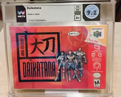 DAIKATANA Nintendo 64 N64 Nuevo Precintado Versión EE. UU. CLASIFICADO WATA 9.2 A+ Casi Como Nuevo Foto 1 de 4