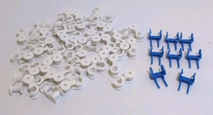FAO Schwarz 321 Stück Murmelbahn Ersatzteile Haken & Verbindung Teile S & U weiß - Bild 1 von 6