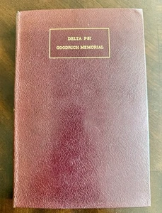 1924 Delta Psi Fraternity Dedication Goodrich Memorial Book University Vermont - Picture 1 of 8