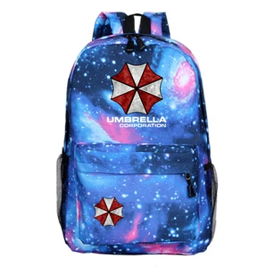 Canvas Backpack Durable School Bag Teenagers Lightweight For Resident Evil Fans - Picture 1 of 7