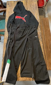 2 Y2K Boys Puma Track Pants & Pull Over Hoodie Size Medium - Picture 1 of 8