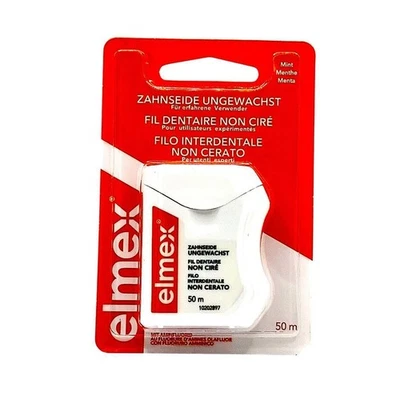 CP GABA GMBH - COLGATE PALMOLIVE Elmex Zahnseide ungewachst Mint 50 m Zahnzwischenräume reinigen