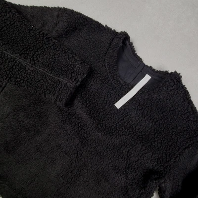 Suéter Pullover Lululemon Whenever Crew Negro Mezcla de Lana Sherpa Vellón Talla 6 Nuevo con Etiquetas Foto 1 de 4