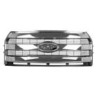 Grille For 2015-2017 Ford F150 Front Chrome Bars With Gray Background - Capa