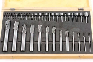 Shars 40PC 3 Flute HSS Interchangeable Pilot Counterbore Set New L} - Picture 1 of 6