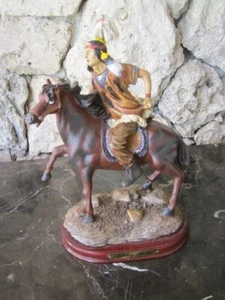 Estatua de resina vintage de indios nativos americanos Ashley Belle - Imagen 1 de 12