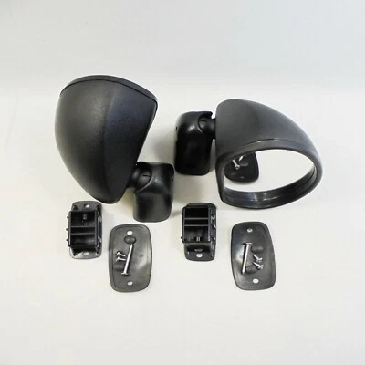 Mitsubishi 71-73 Dodge Colt Coupe ChrysleValiant Galant Wagon Black Door Mirrors Foto 1 de 4