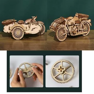 Kit Tricycle Boat 3D Wooden Puzzle Mechanical Model Wooden Construction Kit - Picture 1 of 10