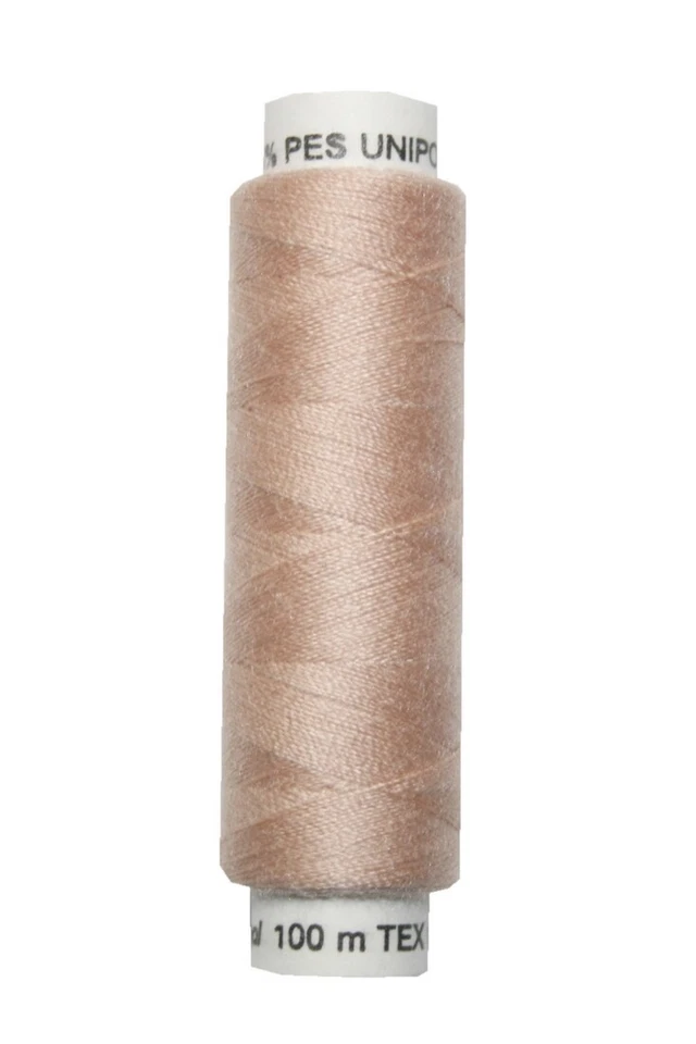 (0,03€/m) Nähmaschinen Nähgarn 100 m Polyester UNIPOLY 14x2 hellbraun (0740) - Bild 1 von 1