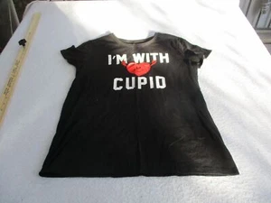 Old Navy "i'm with cupid" black t shirt sz xl - Picture 1 of 5
