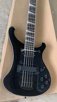 Factory Ome Electric Guitar Bass Finish Gloss Black Free Delivery 5 String - Image 1 of 4