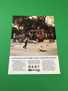 1994 1995 1996 1997 1998 LAND ROVER DISCOVERY ORIGINAL PRINT AD ADVERTISEMENT B7 - Imagen 1 de 1
