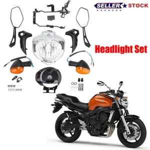 Conjunto de faros con espejo retrovisor para YAMAHA FZ6 FZ6S FZ6N 2004 2005 2006 - Imagen 1 de 16