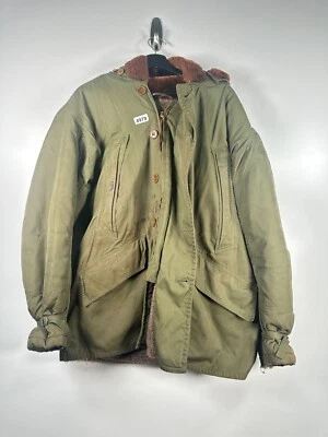 De Colección Hombres Militar Invierno Chaqueta de Vuelo Tipo B-11 Cremallera Completa Sudadera con Capucha Ejército Talla 23.5x31 Foto 1 de 4