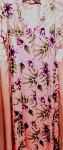 NORDSTROMS Short Sleeve Pink Floral MAXI DRESS👗 Sz 16  Button Up Rayon NEW/TAGS - Picture 1 of 5