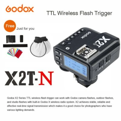 Godox X2T-N 2.4G TTL Bluetooth Strobe Head Flash For Nikon Camera iPhone Mobile - Image 1 of 4