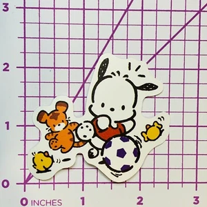 Pochacco Dog - Soccer Teddy Chicks Sticker Vinyl Decal Sanrio Free Ship &Track - Picture 1 of 5