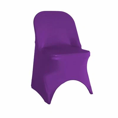 YCC Linens - 6 Pack Stretch Spandex Folding Chair Covers for weddings & parties - Image 1 of 4