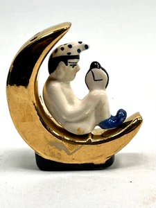 De colección papel nocturno luna sal y pimienta porcelana Japón - Imagen 1 de 10