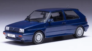 MODELLINO AUTO STATICO DIECAST IXO MODEL VW GOLF RALLY G60 1990 BLU SCALA 1/43 - Foto 1 di 5