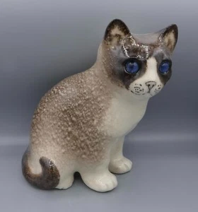 Winstanley Cats - Grey & White Cat Size 3 - Signed - Glass Eyes - British Made - Picture 1 of 4