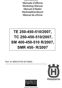 HUSQVARNA 2007 - TE TC 250 450 510 SM 400 450 510 SMR 450 Werkstatthandbuch - Picture 1 of 4